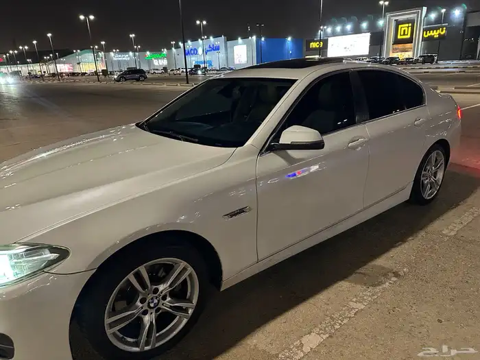 بي ام دبليو 528 أبيض  لؤلؤي 2014 نظيف جاهز للاستخدام 14