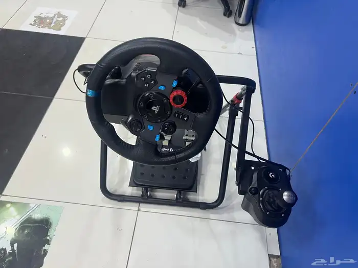 دركسون لوجيتيك G 29 مستعمل نظيف مع الجير والقاعدة 3