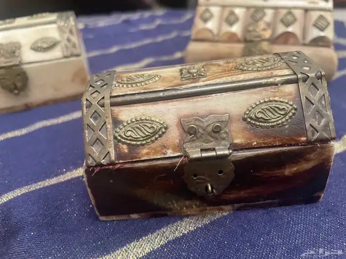 صناديق نحاس و عاجBone brass box 11