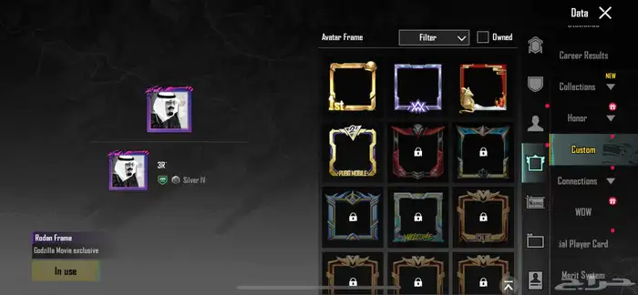 حساب ببجي نادر 3