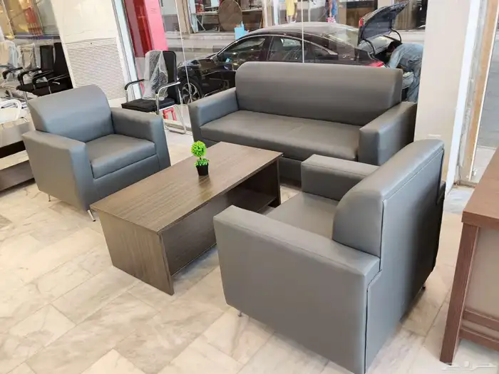 كنب مكتبي جديد تفصيل كل اشكال وطني و صيني Office Sofa Set 12