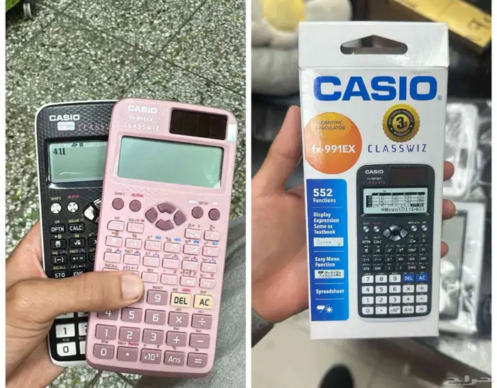 آلة حاسبة كاسيو حديثه 552 عملية يوجد كمية كبيرة 0