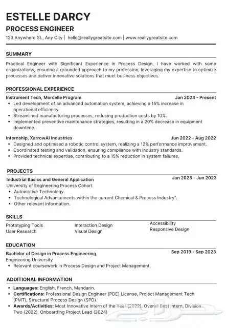 تصميم سيرة ذاتية احترافية ومتوافقة مع نظام ATS 2