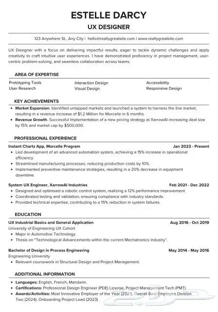 تصميم سيرة ذاتية احترافية ومتوافقة مع نظام ATS 1