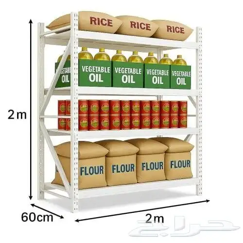 رفوف تخزين مستودعات 1