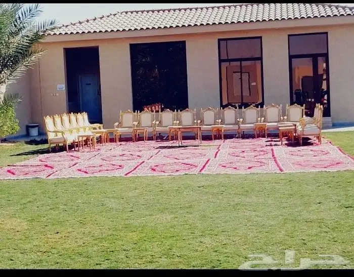 تاجير طاولات طعام مع كراسي شفاف او ريفي او كراسي ملبس طاولات 2