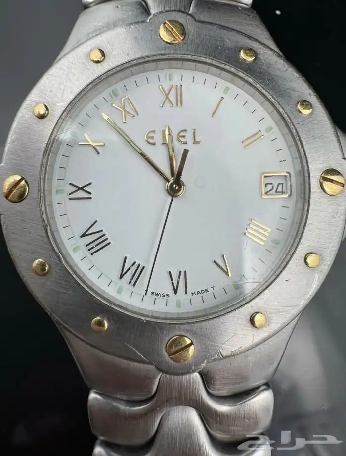 ساعة ايبيل EBEL الراقية رجالية رقم E6187631 مقاس 34 2