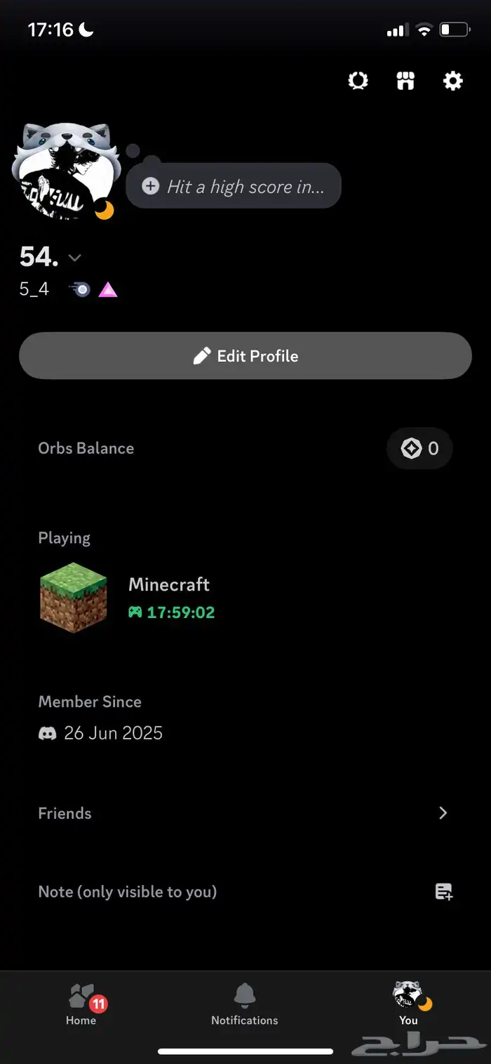 حساب ديسكورد شبه ثنائي 0