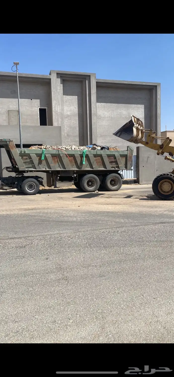 تريله قلاب شيول ترحيل مخلفات البناء وتوريد الرمل بريده 0