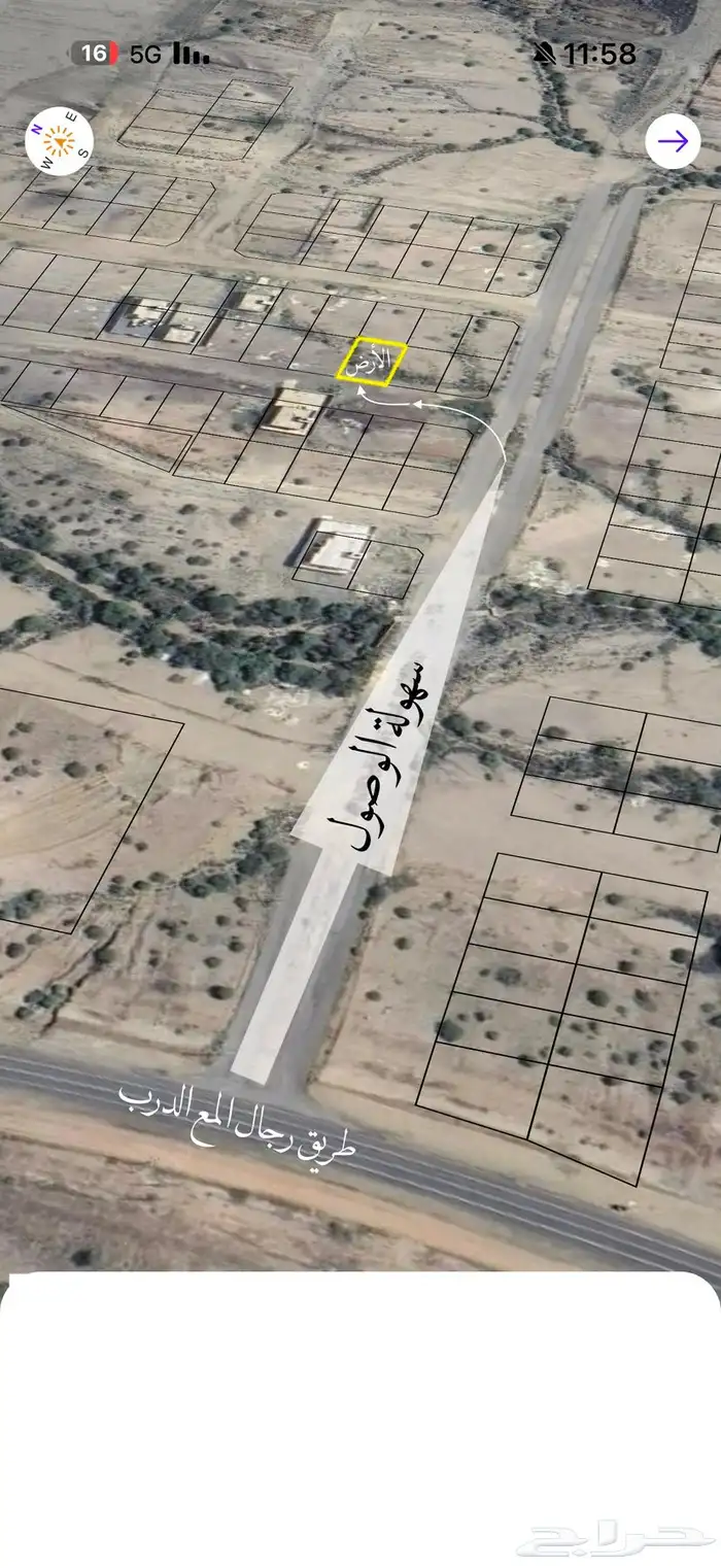 أرض مميزه للبيع برجال المع بني زيد بسعر 90 الف 0