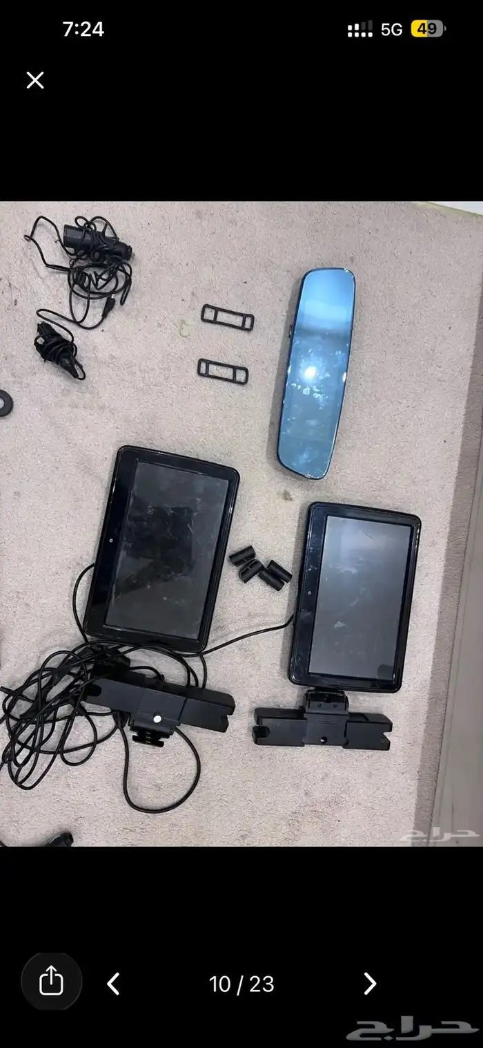 2 شاشة سيارات اندرويد وشاشة مع كميرا في المراية لاي سيارة 2
