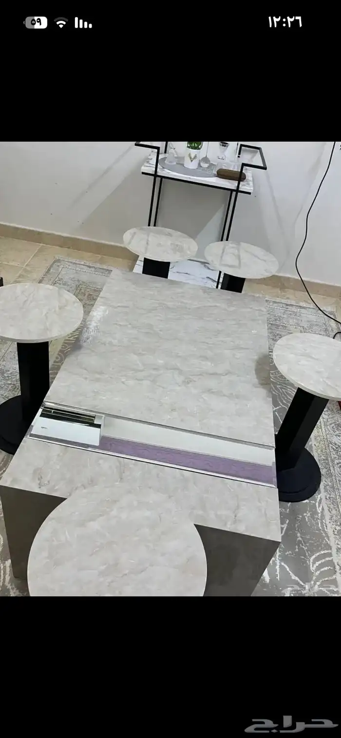 دفايات قهوه وشاي طاوله مع4خدمه سخان للسوم 4