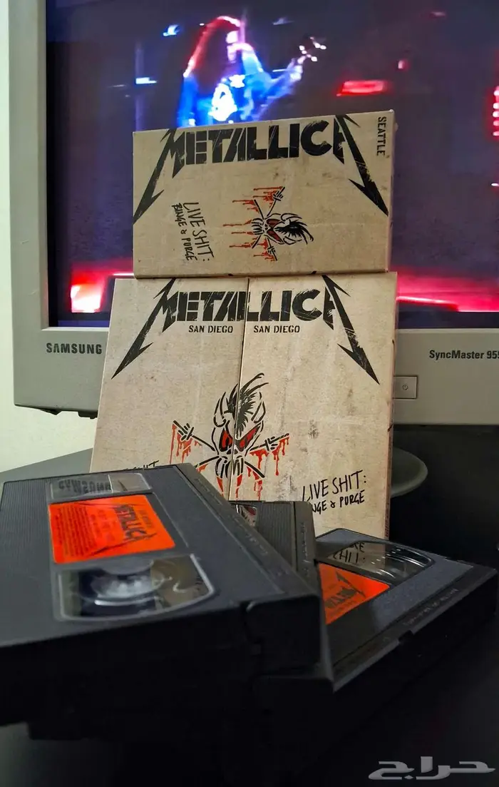 Metallica Live Shit  Binge   Purge 3 VHS SET أشرطة 0