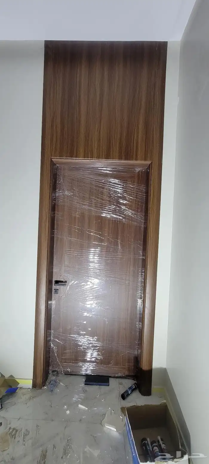 أبواب   WPC بديل الخشب ضد المويه والرطوبة قابلات للتغسيل 0