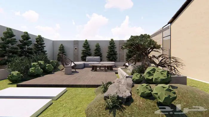 تصميم واجهات ثري دي 3d وداخلي 4