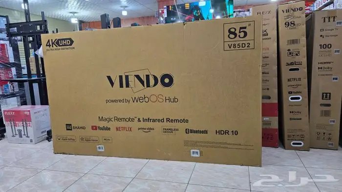 بيع عرض شاشات 120هرتز 4K QLED تلفزيون سمارت توصيل واي فاي 19