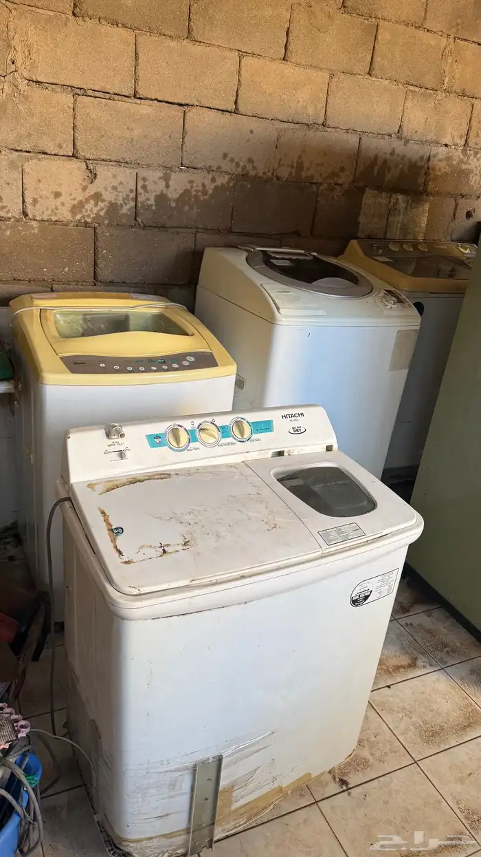 3 ثلاجات و 5 غسالات للبيع جميع 7