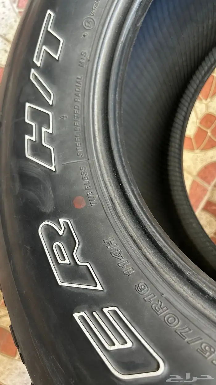 كفرات برجستون اصلي 275 70 16 مقاس 16 تركب على الفتك والافجي 3