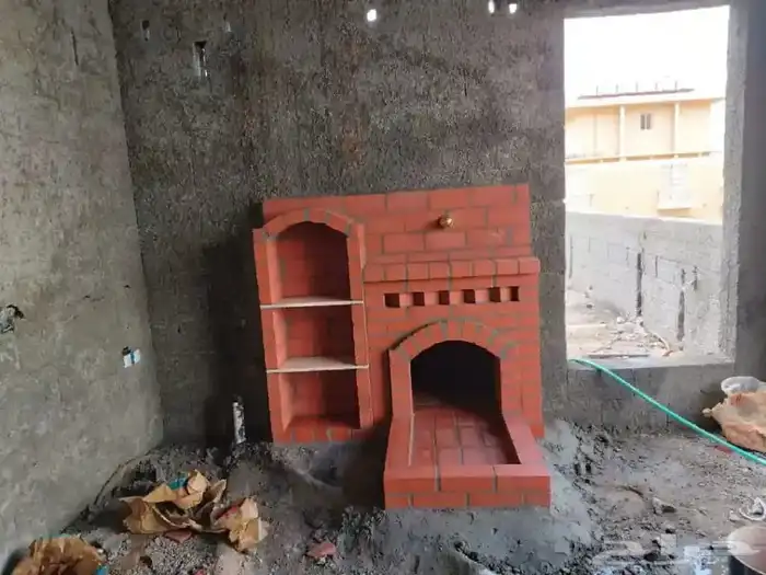 بيوت شعر مشب نار مشب رخام قرميد جمالون تلبيس قماش 8