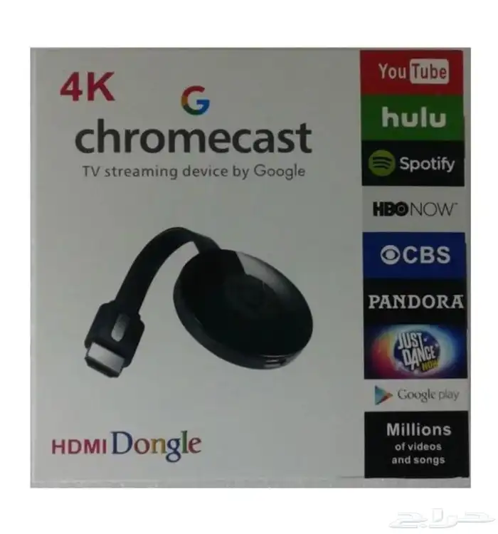 جهاز Google Chromecast يشغل الشاشه من الجوال 1