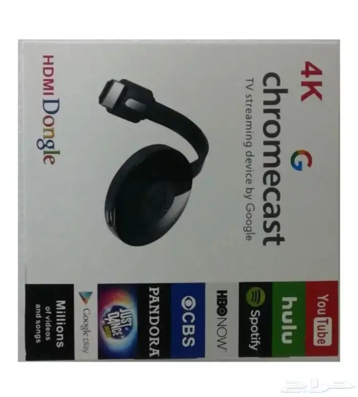 جهاز Google Chromecast يشغل الشاشه من الجوال 2