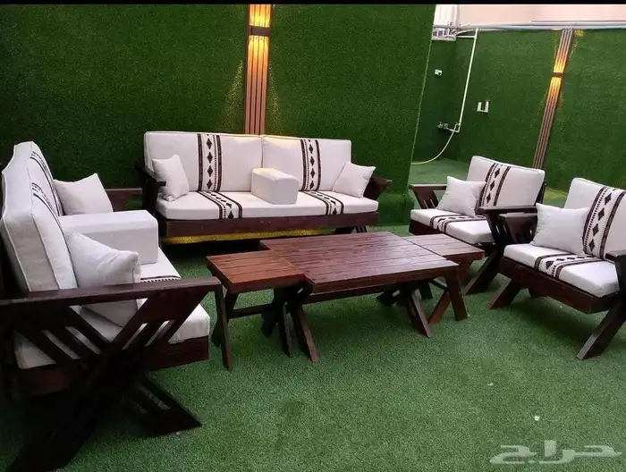 تفصيل وتنجيد جلسات خارجيه جلسات عربيه وستائر حسب الطلب 4