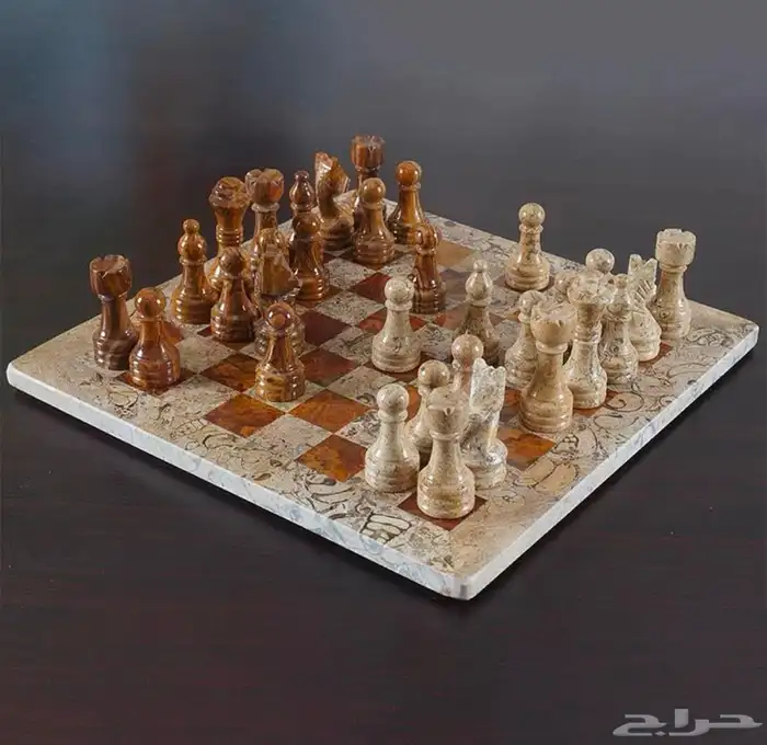 شطرنج رخام طبيعي متوفر بعده مقاسات 13