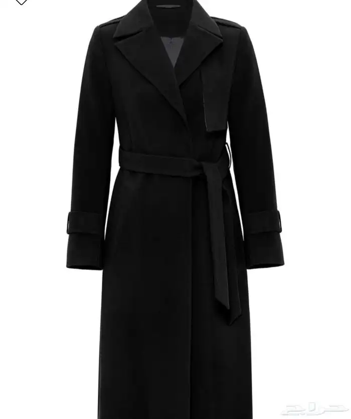 بالطو اسود جديد لم يتم الاستخدام 1