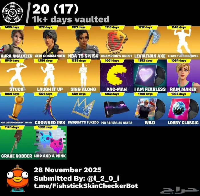 حساب فورتنايت 334سكن طور الزومبي القديم سكنات حفل اساسي 11