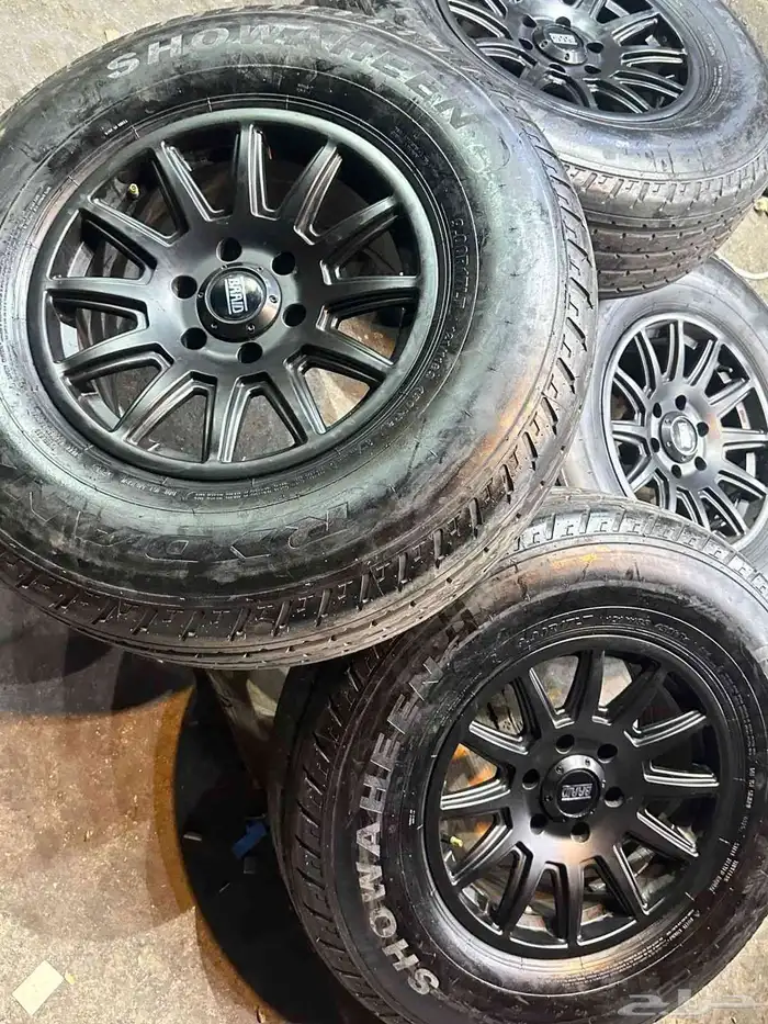 كفرات شاهين مع جنوط برايد اصدار الجديد 6 مسمار مقاس 17 27