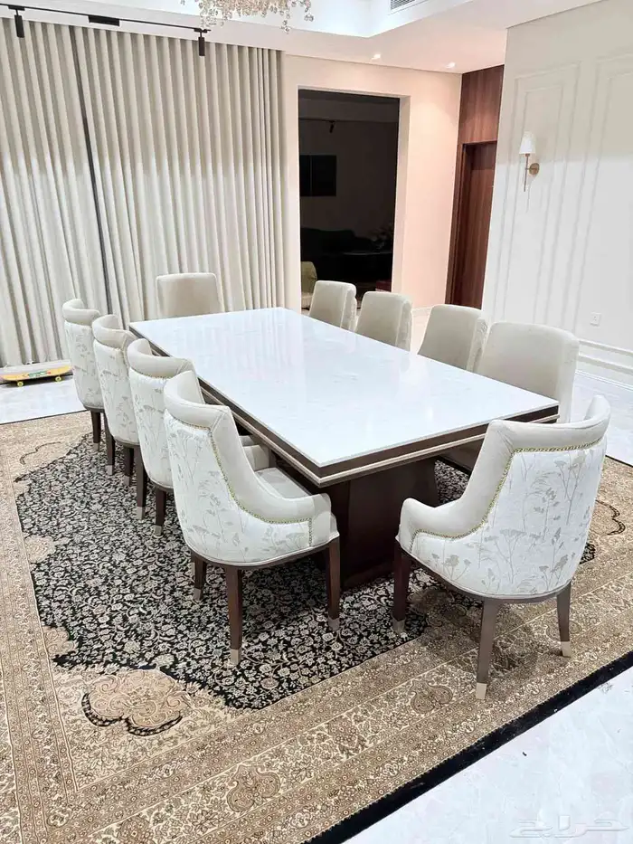 تفصيل سفر طعام رخام مع الديكور شاشه 0