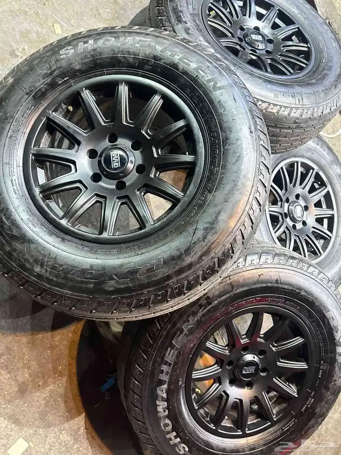 كفرات شاهين مع جنوط برايد اصدار الجديد 6 مسمار مقاس 17 17