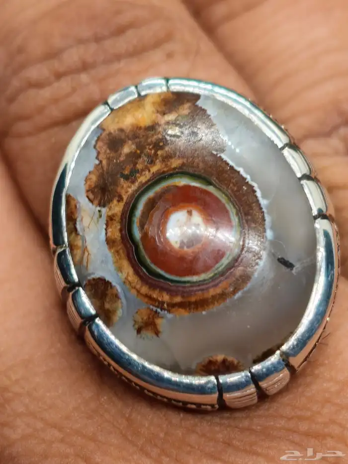 خاتم فضة بحجر العقيق اليماني داوودي صياغة غلام 2