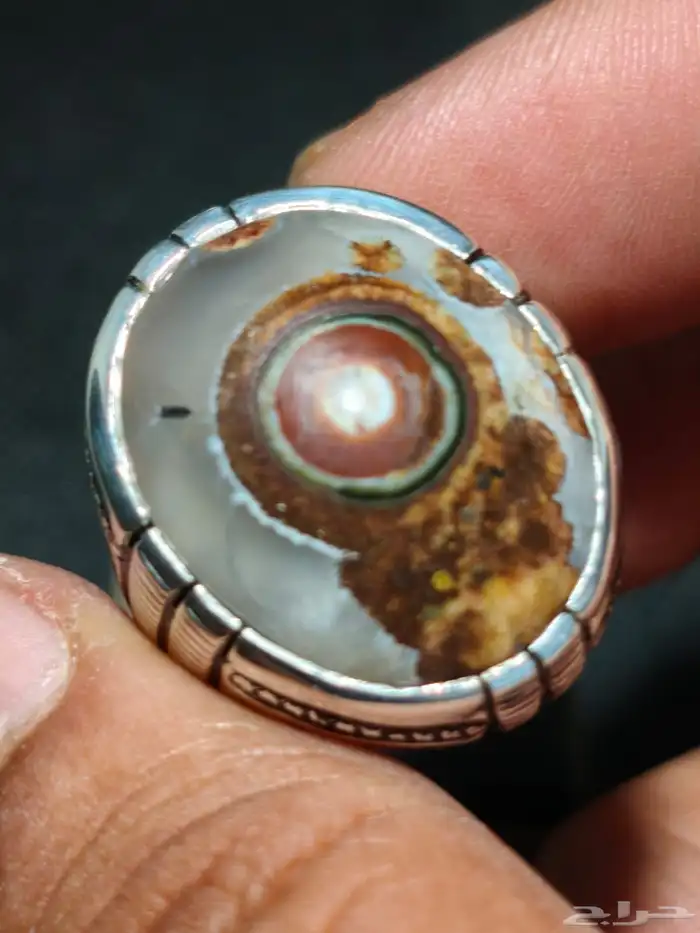 خاتم فضة بحجر العقيق اليماني داوودي صياغة غلام 7