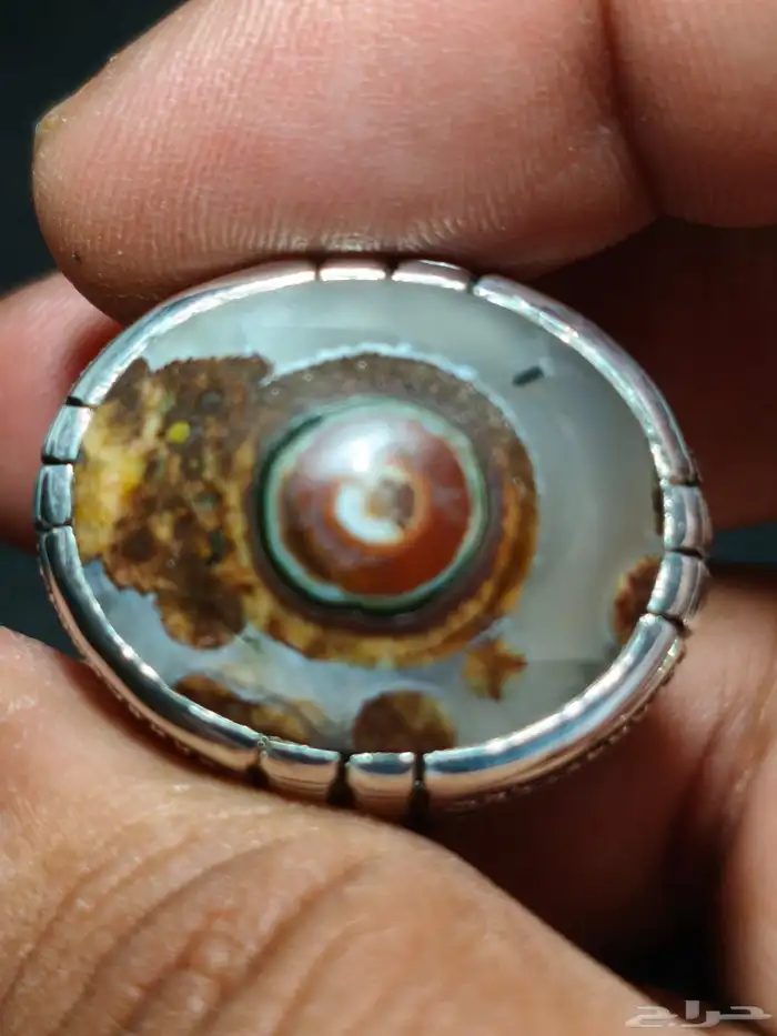 خاتم فضة بحجر العقيق اليماني داوودي صياغة غلام 12