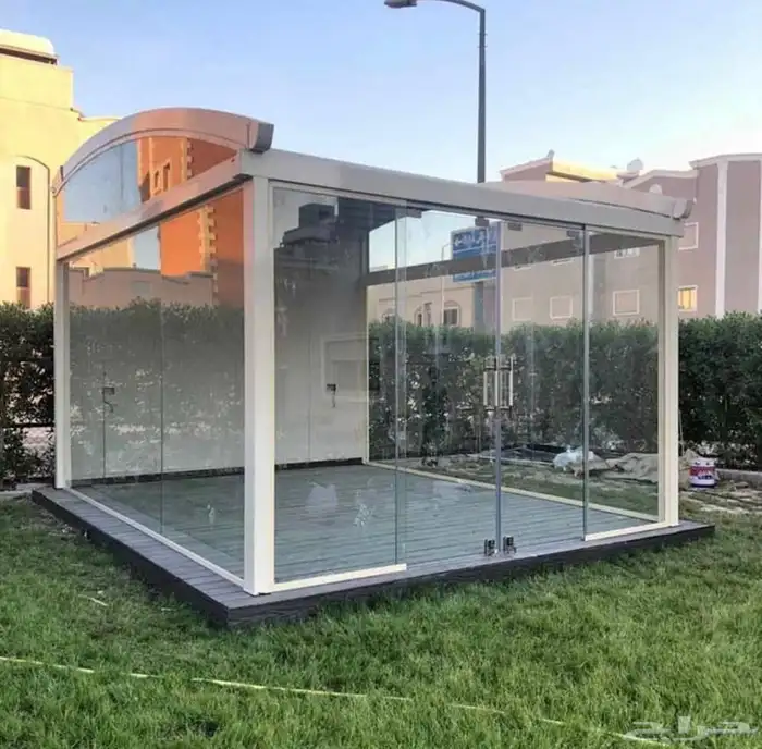 جلسات خارجية شلالات نوافير عشب طبيعي عشب صناعي بديل خشب أقل 7