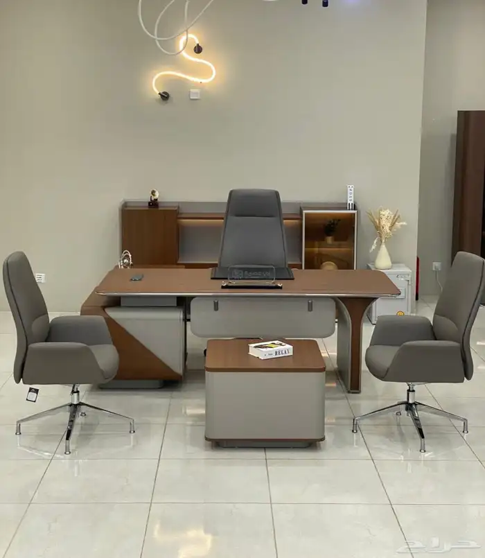 مكاتب مودرن طقم كامل و مكتب مدير و كراسي مكتبي شكل جديد 7