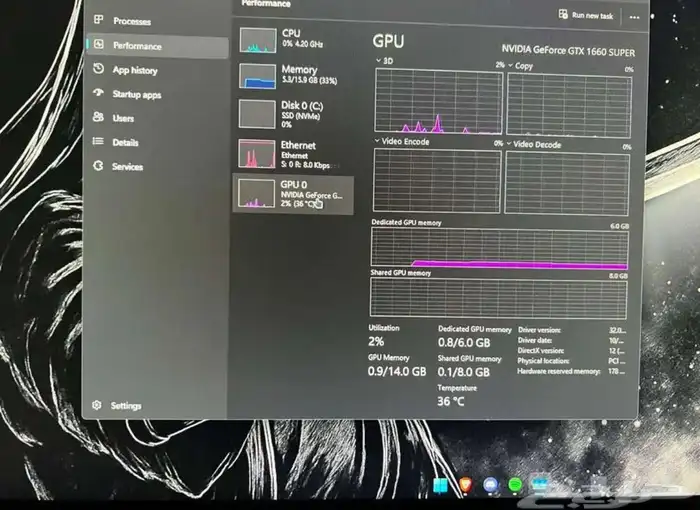 PC - كمبيوتر العاب GTX 1660SUPER 6GB Ryzen 5 3600 16GB 12