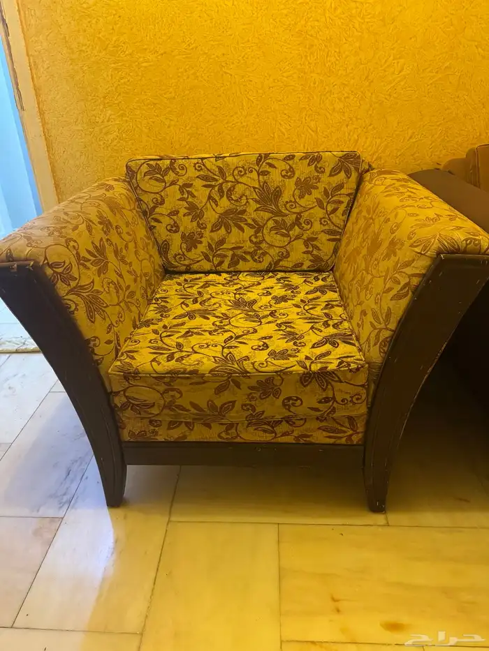 كنب مفرد إطار خشب 1