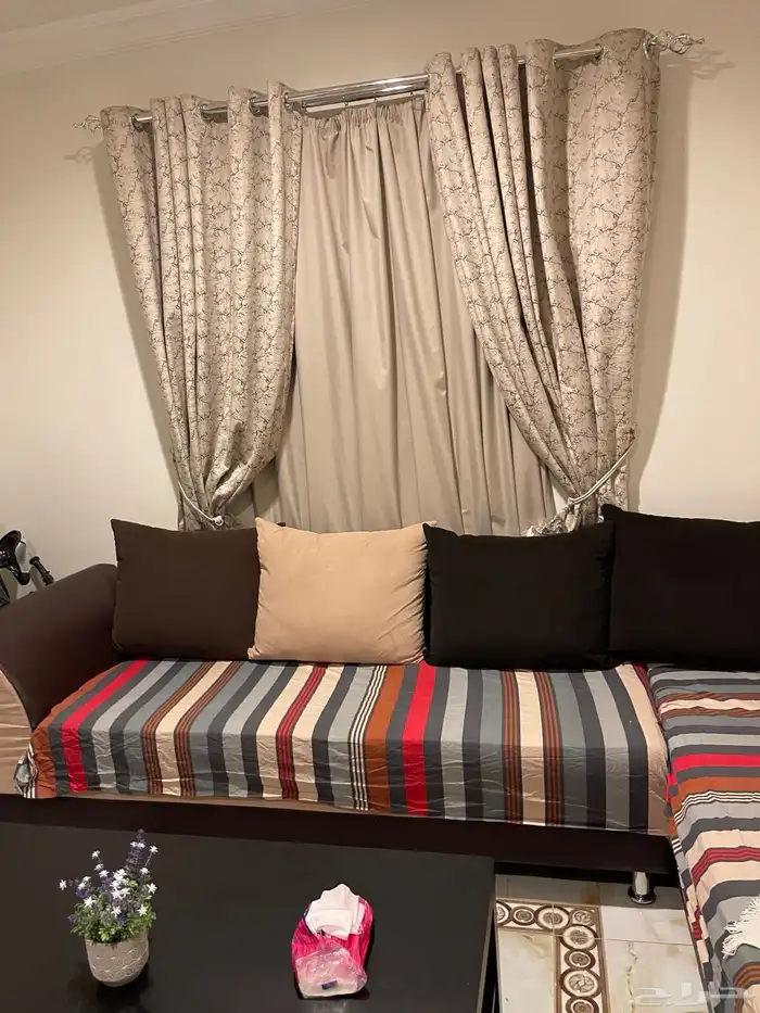 L-Shape Sofa Coffee Table كنب كورنر مستعمل طاولة قهوة 2