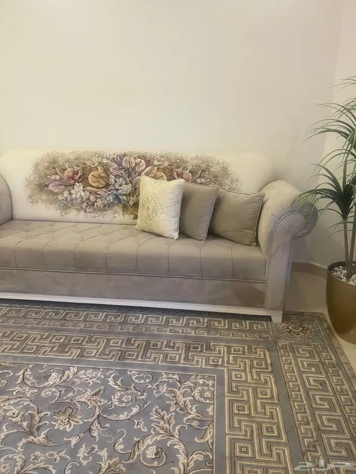 كنب جديد جدا  كنبتين كبيره ووحده صغير 3