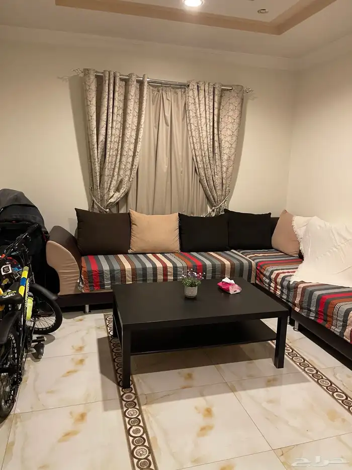 L-Shape Sofa Coffee Table كنب كورنر مستعمل طاولة قهوة 0