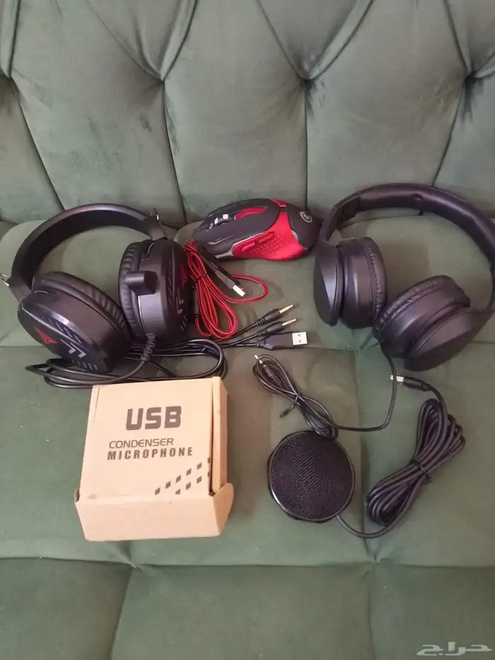 اجهزه خاصه بالعاب الجيم . سماعه وماوس ومكبر صوت او مكرفون 0