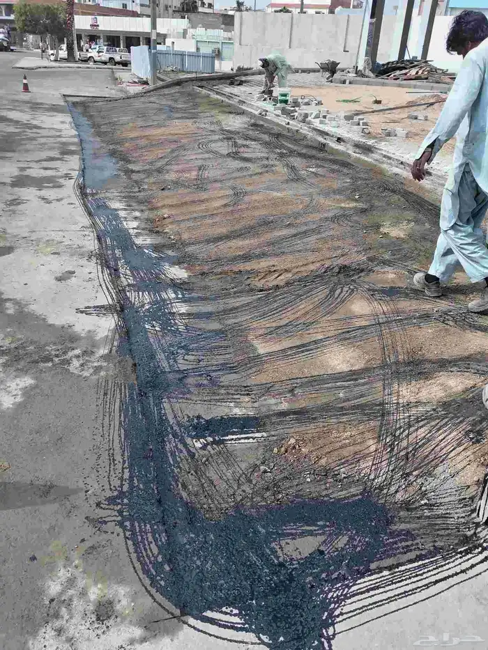 معليم زفلت موقف سيارات  عازل سطوخه حمامات خزان 0