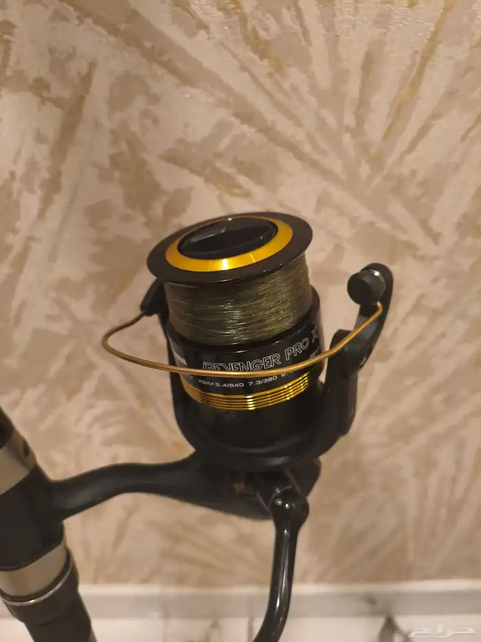 سنارة صيد سترايك 4.5 متر مع مكينه اكوما ومحلقات صيد اخرى 3