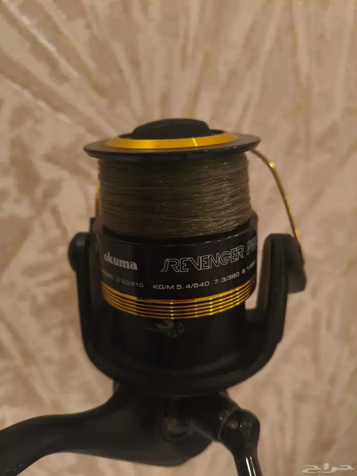 سنارة صيد سترايك 4.5 متر مع مكينه اكوما ومحلقات صيد اخرى 6