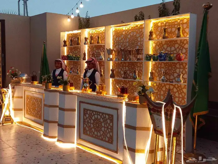 محل الحفلات في الرمال يوجد لدينا الركن قهوه سبابين صبابات كل 1