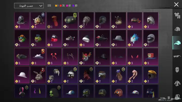 للبيع   حساب PUBG نادر وفخم السعر فوق1000 ريال 31