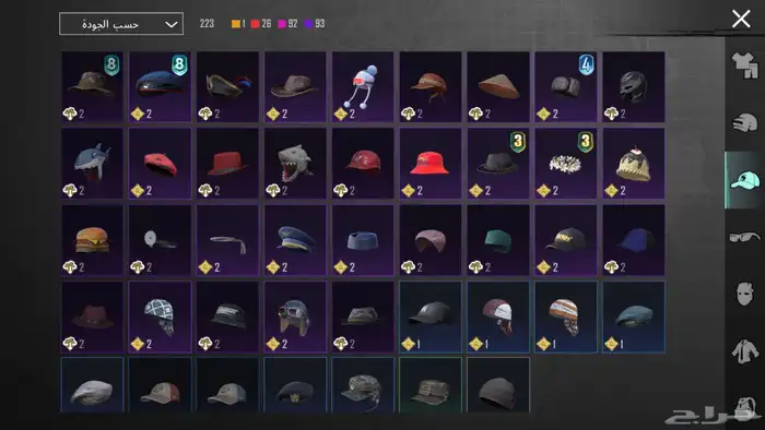 للبيع   حساب PUBG نادر وفخم السعر فوق1000 ريال 30