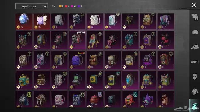 للبيع   حساب PUBG نادر وفخم السعر فوق1000 ريال 22